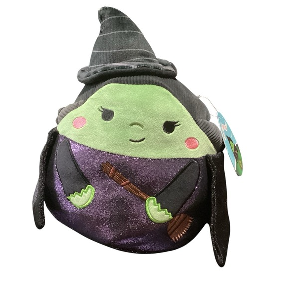 Squishmallows Other - Squishmallows Wicked Elphaba Witch Plush 8 Inch Green Purple Black New